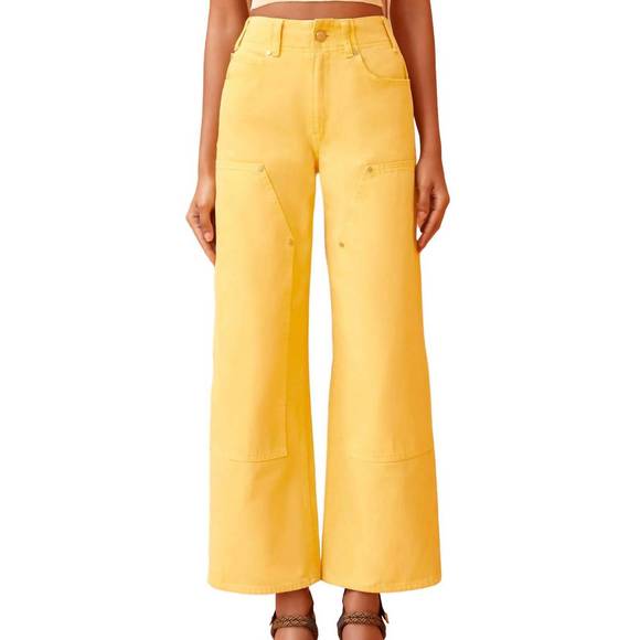 NEW ULLA JOHNSON olympia jean in dandelion wash - Picture 1 of 5